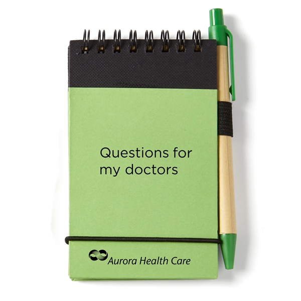 3" x 5" spiral bound eco jotter with pen.... from ASI 63549 Jornik Manufacturing Corp / Jornik