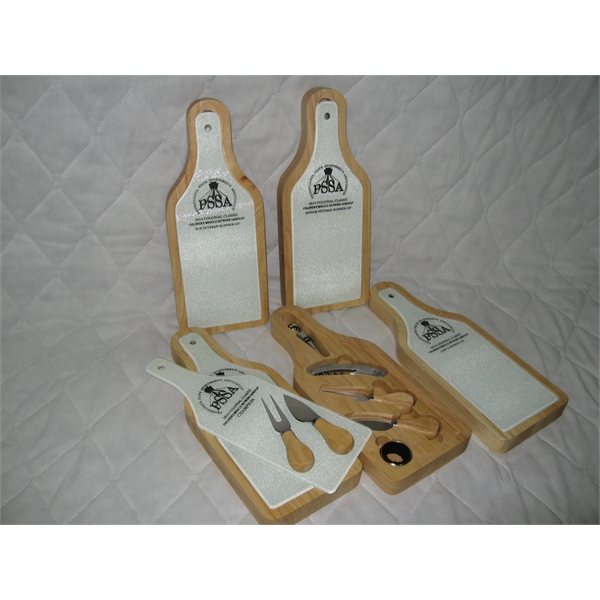 13 1/2" x 5 1/2" Sublimatable Wine and Cheese 6-Piece Set.... from ASI 62635 Inno-Vative Solutions Grp LTD