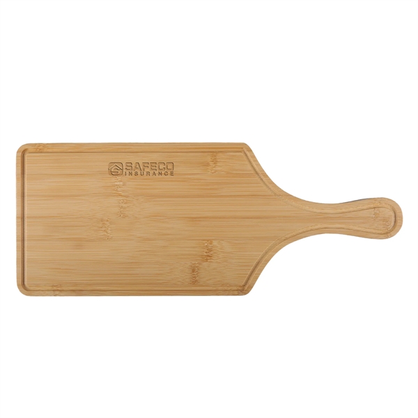 7-piece bamboo and wine cheese charcuterie board set with laser engraved... from ASI 52840 Evans Manufacturing