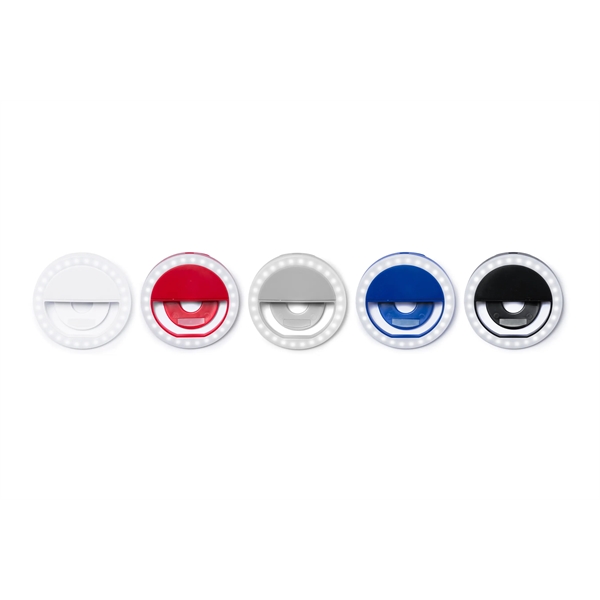 Ring style clip on selfie light in assorted colors.... from ASI 57800 Gordon Sinclair / Gordon Sinclair®