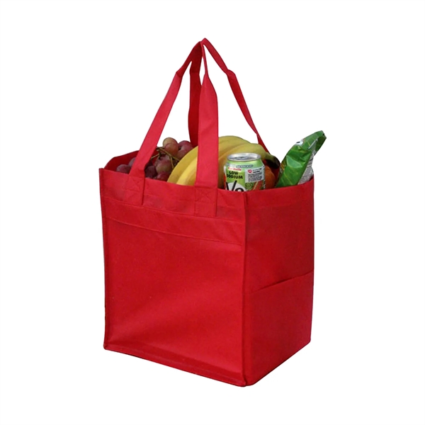 Pocketed Non-Woven Shopping Tote... from ASI 31517 Admart Products / Admart Line