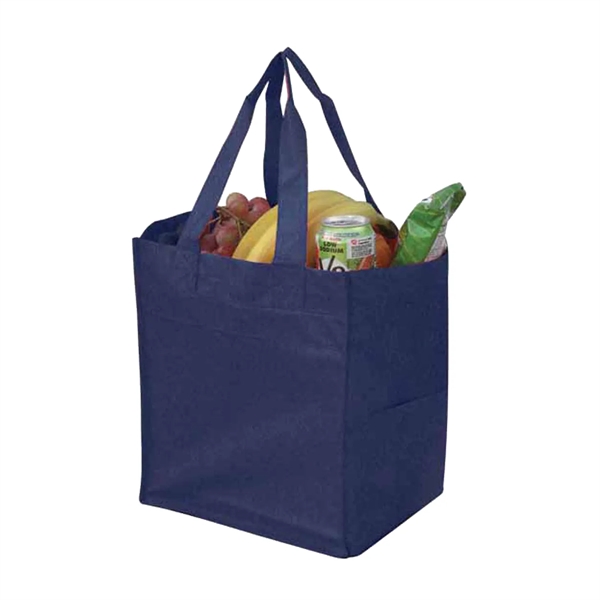 Pocketed Non-Woven Shopping Tote... from ASI 31517 Admart Products / Admart Line