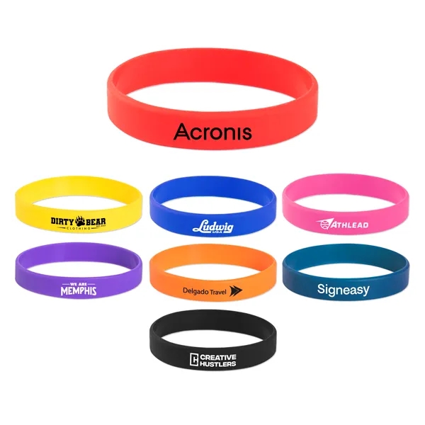 3 1/2" x 1/2" silicone wristbands.... from ASI 98360 WOWLine / WOWLine®