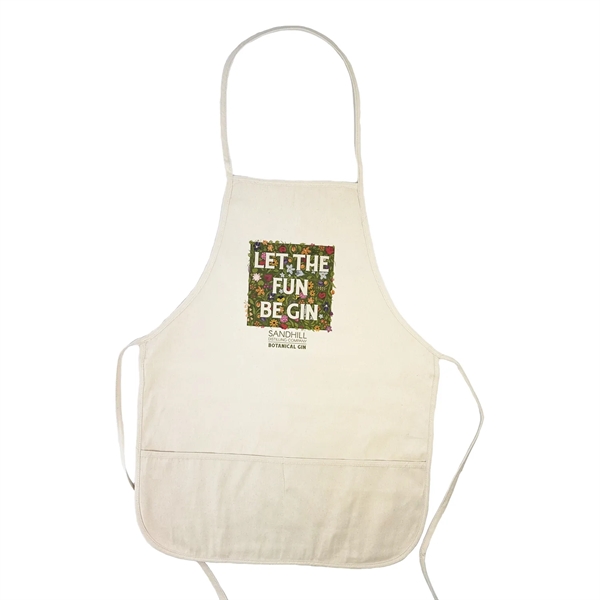Full-length apron made with cotton canvas, featuring one pocket, adjustable neck... from ASI 92980 WOV-IN® / Universal Strap/Wov-In Line