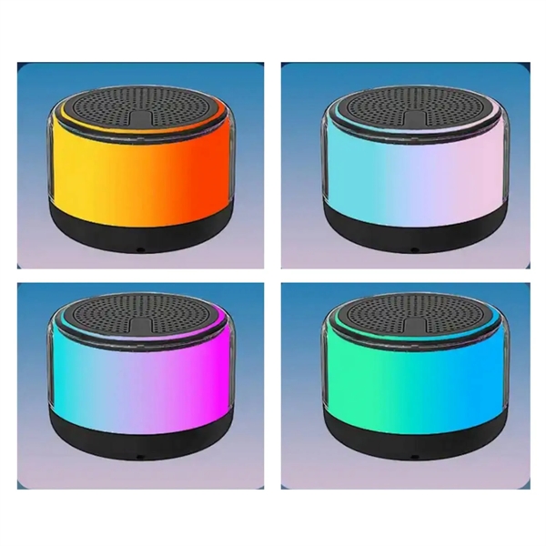 LED light wireless bluetooth speaker plus silkscreen imprint on 1 location... from ASI 37218 Athena Promo (tm)