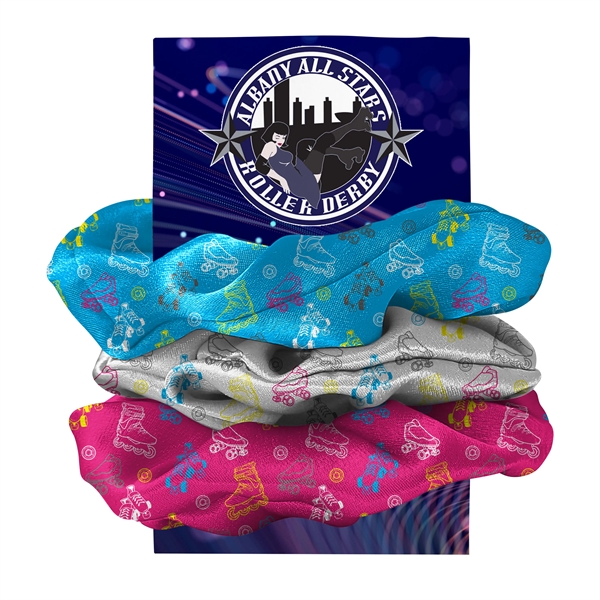 4" satin scrunchie with full color imprint.... from ASI 90807 Tekweld