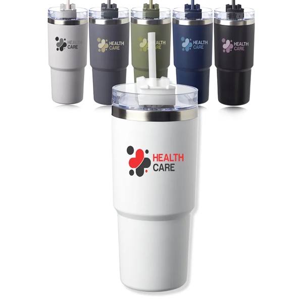 23 oz. travel mug with matte finish, stainless steel outer wall,... from ASI 39552 BEL Promo