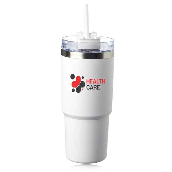 23 oz. travel mug with matte finish, stainless steel outer wall,... from ASI 39552 BEL Promo