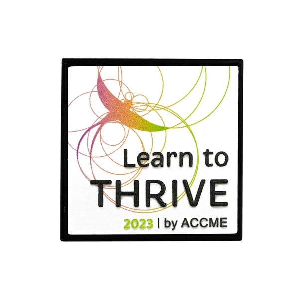 Metal lapel pin with 3D textured print in assorted sizes and... from ASI 52263 EMT