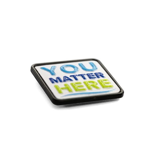 Metal lapel pin with 3D textured print in assorted sizes and... from ASI 52263 EMT