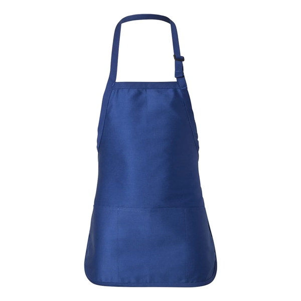 22" x 30" cotton twill waist apron with pouch with three... from ASI 92980 WOV-IN® / Universal Strap/Wov-In Line