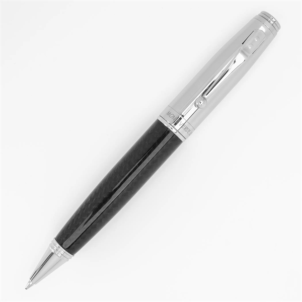 Exquisite chrome carbon fiber ballpoint pen.... from ASI 98760 Yafa Line, Inc. / MonteVerde®
