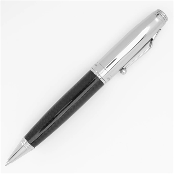 Exquisite chrome carbon fiber ballpoint pen.... from ASI 98760 Yafa Line, Inc. / MonteVerde®
