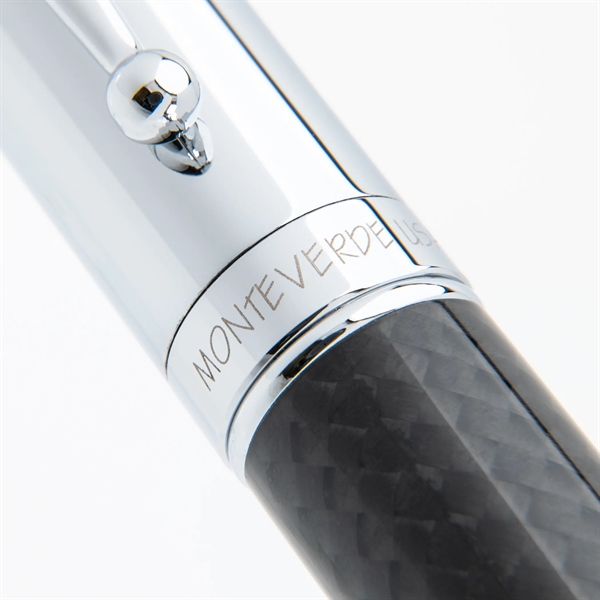 Exquisite chrome carbon fiber ballpoint pen.... from ASI 98760 Yafa Line, Inc. / MonteVerde®