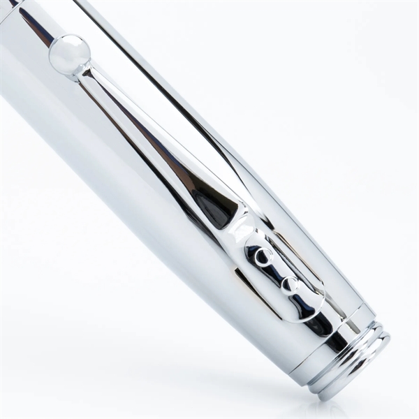 Exquisite chrome carbon fiber ballpoint pen.... from ASI 98760 Yafa Line, Inc. / MonteVerde®