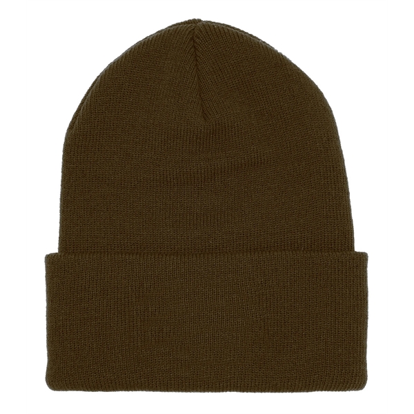 100% acrylic knit cuffed beanie decorated with a woven patch, heat... from ASI 92980 WOV-IN® / Universal Strap/Wov-In Line