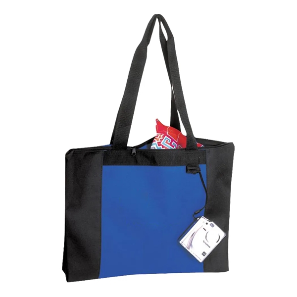 Polyester zipper tote bag made of 600 denier polyester with 28"... from ASI 31517 Admart Products / Admart Line