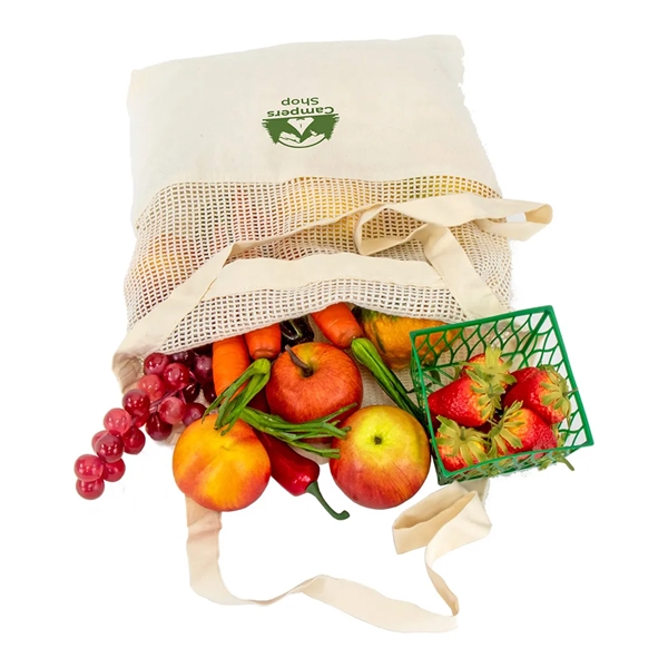 Cotton Mesh Tote Bag... from ASI 31517 Admart Products / Admart Line