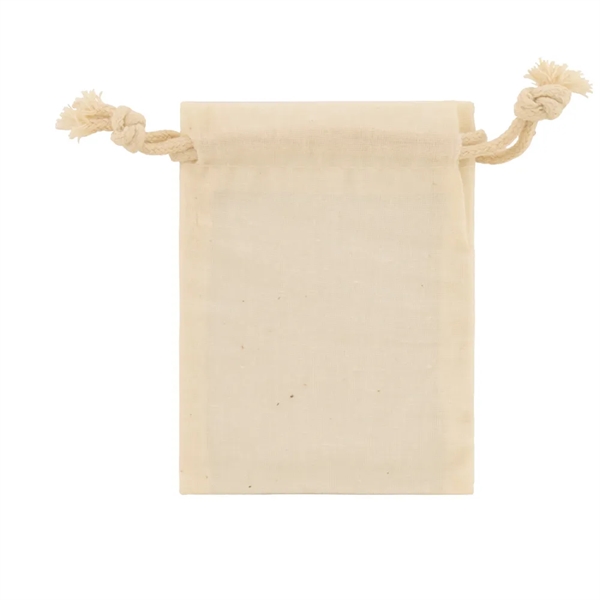 2.94" x  4" cotton muslin drawstring pouch.... from ASI 75731 PWS / Pacific Western Sales/PWS