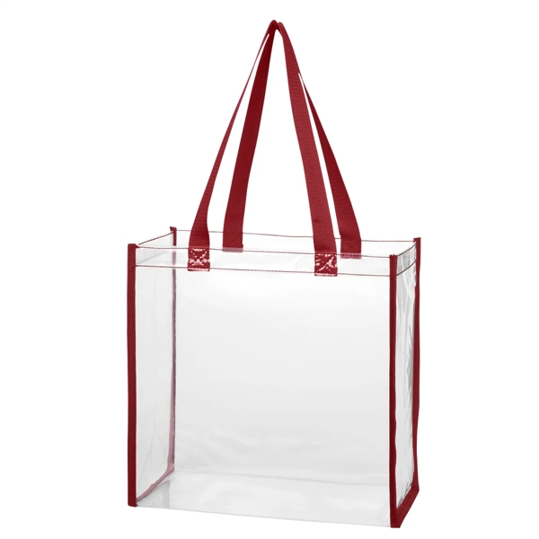 Clear Tote Bag. Made Of PVC Material.  Meets CPSIA &... from ASI 61125 Hit Promotional Products / Hit®