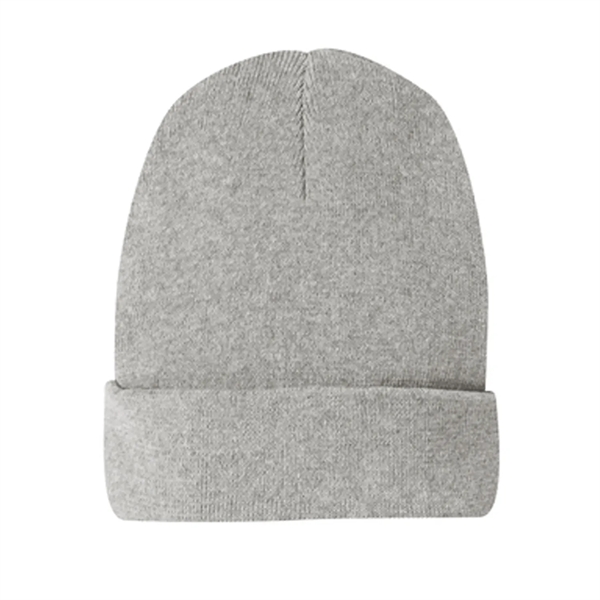 Beanie made of post consumer recycled materials with a multi-color woven... from ASI 92980 WOV-IN® / Universal Strap/Wov-In Line