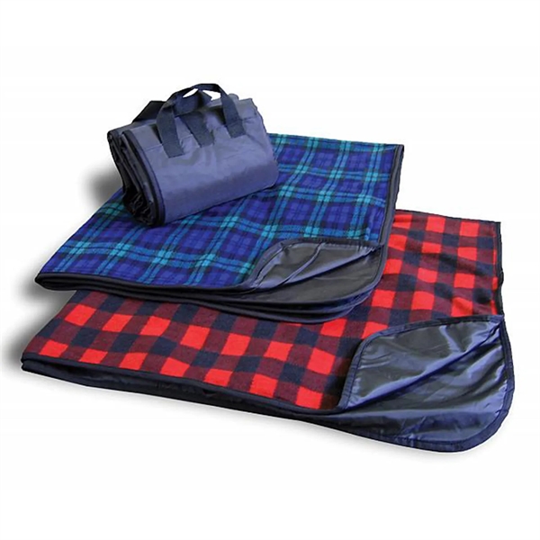 Fleece picnic blanket made from 100% polyester, anti-pill fleece; water-repellent and... from ASI 92980 WOV-IN® / Universal Strap/Wov-In Line