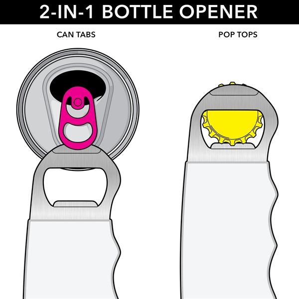 Metal bottle opener ... color vinyl coating wrap to ensure a... from ASI 49470 DEVARA