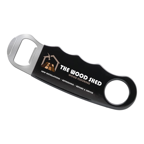 Metal bottle opener ... color vinyl coating wrap to ensure a... from ASI 49470 DEVARA