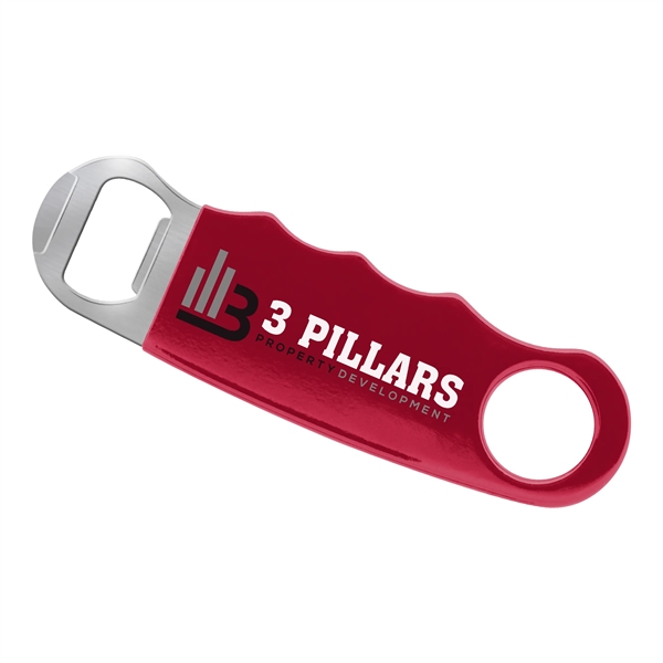 Metal bottle opener ... color vinyl coating wrap to ensure a... from ASI 49470 DEVARA