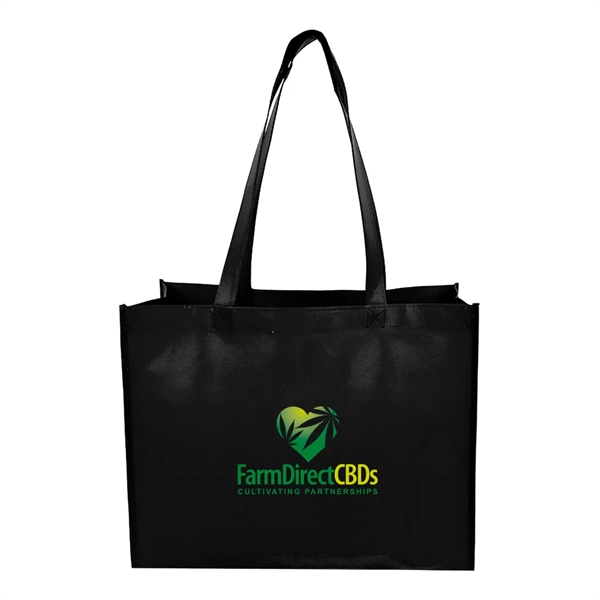 Medium Laminated Matte Shopping Tote Bag... from ASI 31517 Admart Products / Admart Line