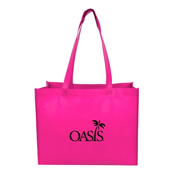Medium Laminated Matte Shopping Tote Bag... from ASI 31517 Admart Products / Admart Line