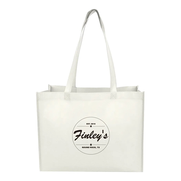 Medium Laminated Matte Shopping Tote Bag... from ASI 31517 Admart Products / Admart Line