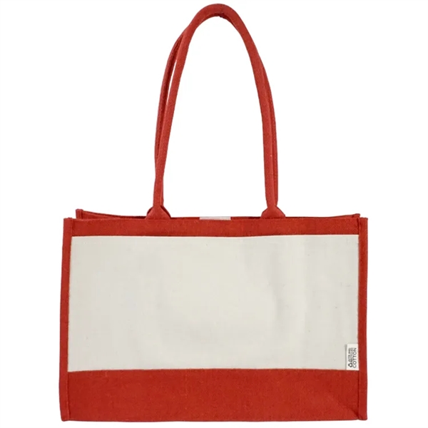 Eco-chic Recycled Cotton Tote: Perfect for groceries, 100% recycled, customizable, and... from ASI 67557 LimeLight Ent / Limelight USA