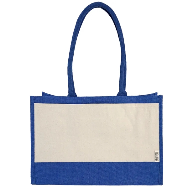 Eco-chic Recycled Cotton Tote: Perfect for groceries, 100% recycled, customizable, and... from ASI 67557 LimeLight Ent / Limelight USA