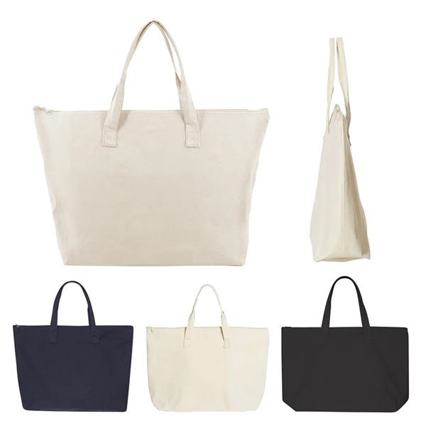 22" Zippered Cotton Canvas Tote Bag... from ASI 31517 Admart Products / Admart Line