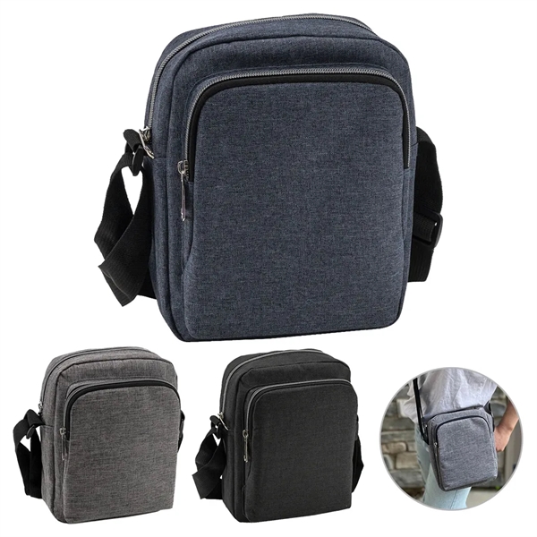 Vertical Triple Zipper Sling Bag... from ASI 31517 Admart Products / Admart Line