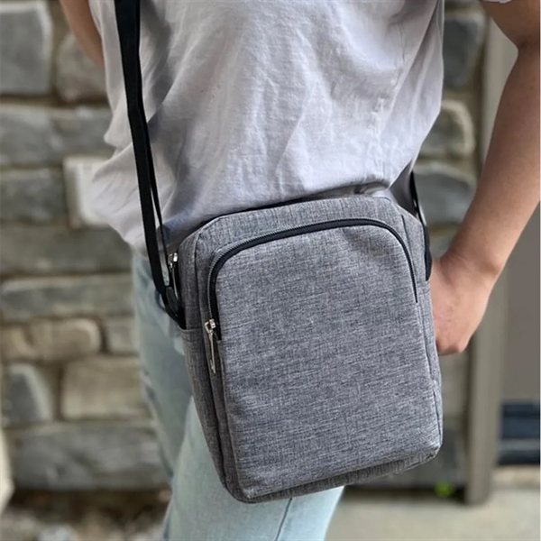 Vertical Triple Zipper Sling Bag... from ASI 31517 Admart Products / Admart Line