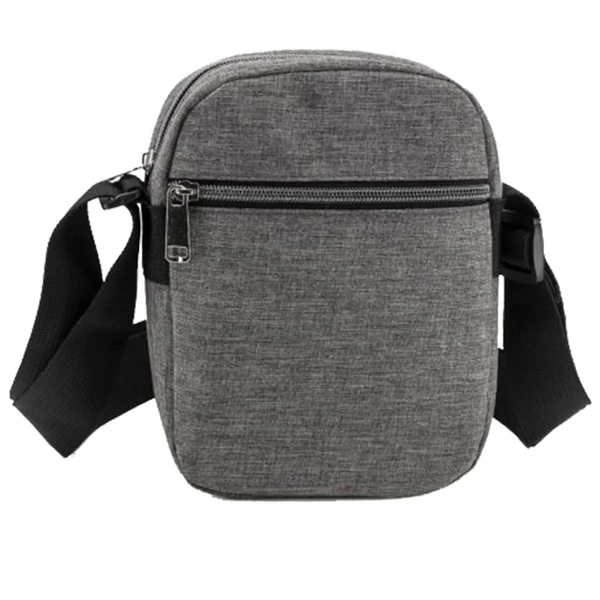 Heather Dual Zipper Sling Bag... from ASI 31517 Admart Products / Admart Line