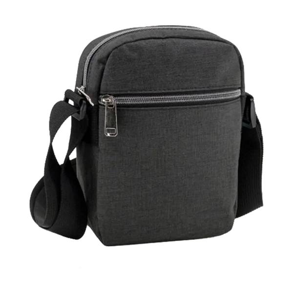 Heather Dual Zipper Sling Bag... from ASI 31517 Admart Products / Admart Line