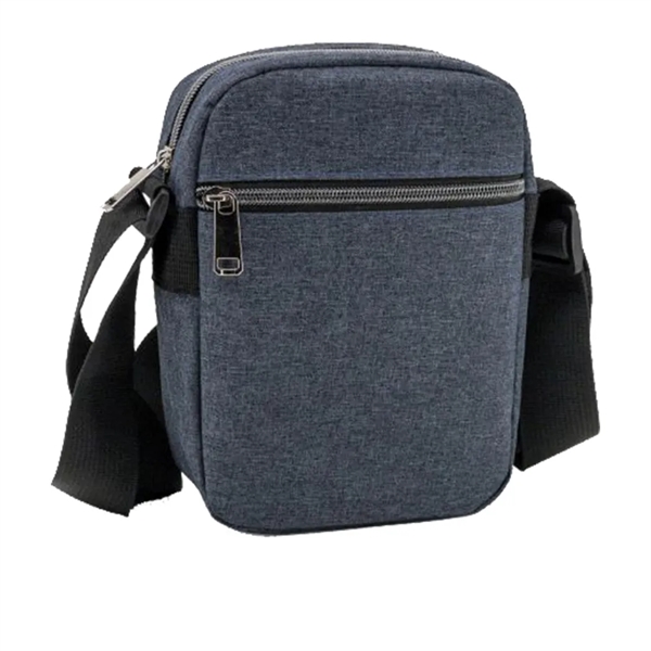 Heather Dual Zipper Sling Bag... from ASI 31517 Admart Products / Admart Line