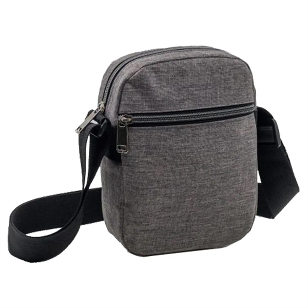 Heather Dual Zipper Sling Bag... from ASI 31517 Admart Products / Admart Line