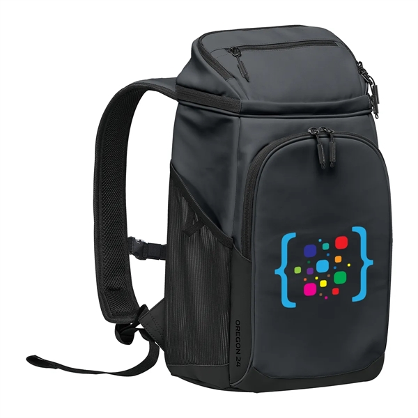 7.5" x 19" x 10" cooler backpack with a main zippered... from ASI 61125 Hit Promotional Products / Hit®