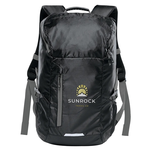 Backpack with a large hood main compartment opening, gear pocket, ventilated... from ASI 61125 Hit Promotional Products / Hit®