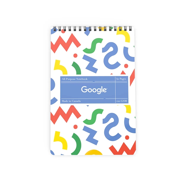 Top spiral notebook with 50 pages, coil binding and a cover... from ASI 61125 Hit Promotional Products / Hit®