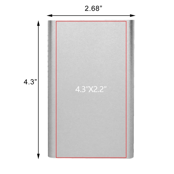 Aluminum slim power bank provides a 4000mAh battery for quick and... from ASI 90154 Sunjoy Group Inc