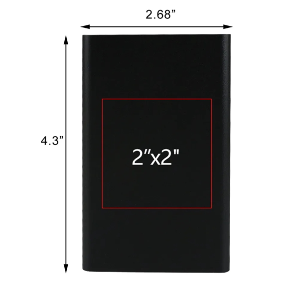 Aluminum slim power bank provides a 4000mAh battery for quick and... from ASI 90154 Sunjoy Group Inc