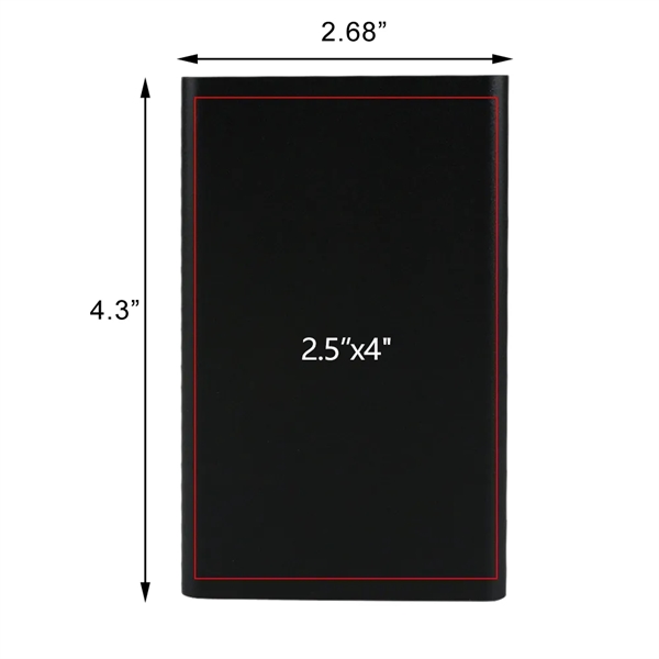 Aluminum slim power bank provides a 4000mAh battery for quick and... from ASI 90154 Sunjoy Group Inc