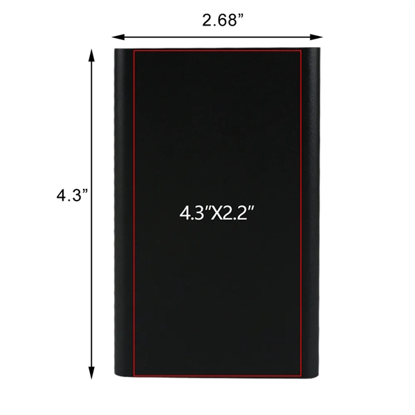Aluminum slim power bank provides a 4000mAh battery for quick and... from ASI 90154 Sunjoy Group Inc