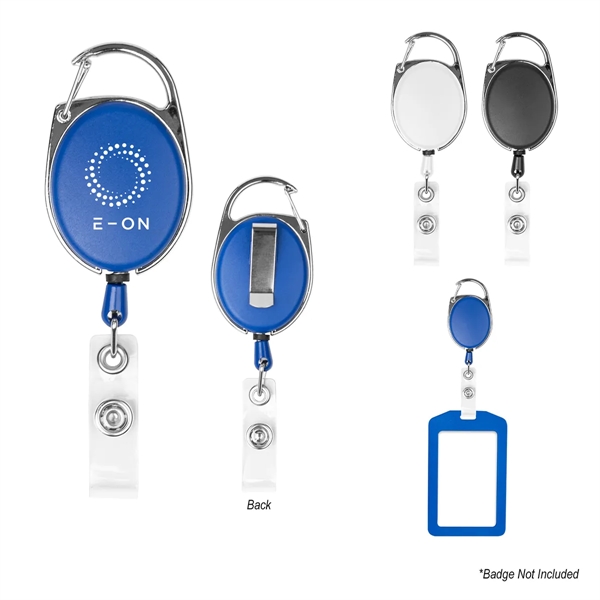 35" retractable badge holder with carabiner.... from ASI 61125 Hit Promotional Products / Hit®