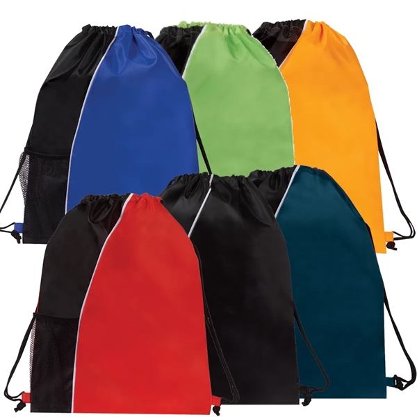 Colorblock lightweight drawstring backpack.... from ASI 31517 Admart Products / Admart Line